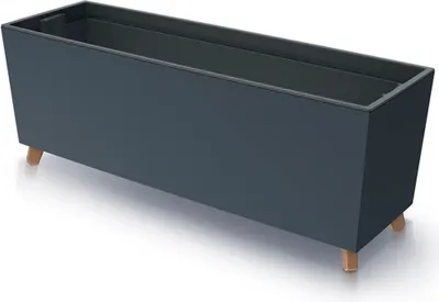 Produktbild von NABBI Kunststoff-Pflanzgefäß auf Beinen DUC800N 77 cm - Anthrazit