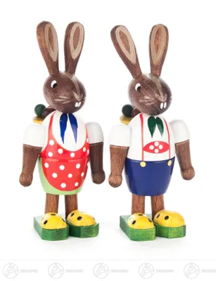 Obrázok produktu pre Veľkonočné a jarné zajačiky s košíkmi Výška cca 7,5 cm NOVINKA