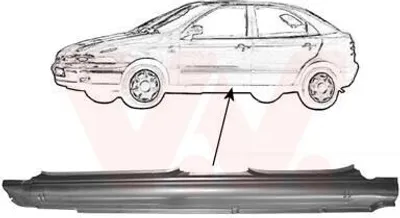 Produktbild von VAN WEZEL 1757103 Schweller Reparaturblech Einstiegblech Links für FIAT BRAVA (182)