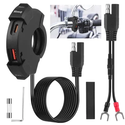 USB-Steckdose Motorrad 12V 30W Schnellladegerät wasserdicht USB-C