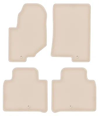 Produktbild von DURBAN Beige Velours-Fußmatten-Set für SsangYoung Rexton IV SUV (2017-)