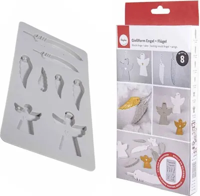 Obrázok produktu pre 2 silikónové formy na anjelov 26 x 14,5 x 3 cm