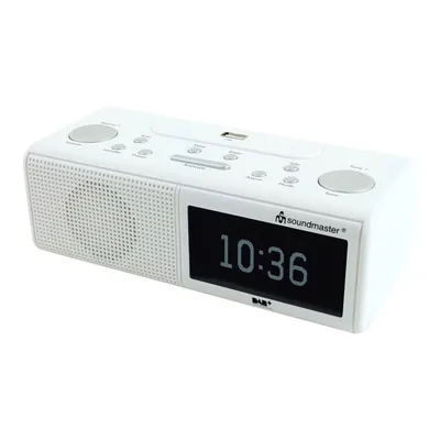 Produktbild von Soundmaster UR8350WE, Uhr, Digital, DAB+, FM, LCD, Monochrom, Weiß