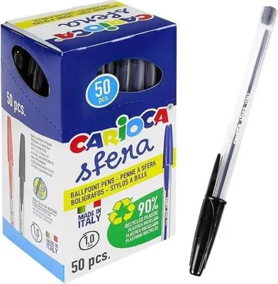 Imagen del producto de Bolígrafo CARIOCA, punta de bola, color (41643/01) /50 unidades/ Paquete