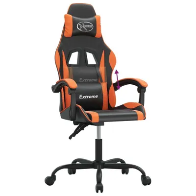 Productafbeelding van vidaXL Gamingstoel, zwart en oranje, kunstleer