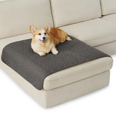 Produktbild von Hundedecke wasserdicht 102x127 cm rutschfest waschbar Kratzfest Dunkelgrau