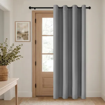 Obrázok produktu pre Zatemňovacia záclona, termoizolačná, nepriehľadná, sivá, rozmer 240 x 140 cm