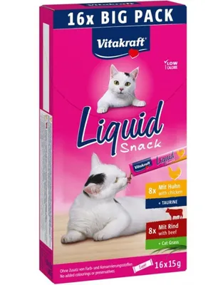 Zdjęcie produktu dla Vitakraft 58554, Przekąski, Kot, Dorosły, Wołowina, Kurczak, 240 g, Bez cukru