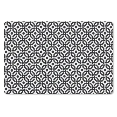 Produktbild von MuchoWow® Mauspad Mousepad Schwarz - Geometrie - Design 27x18 cm - Mousepads - Maus Mat - Pad - Mausunterlage - Büroartikel - Desk Matten