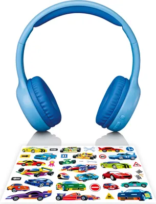 Produktbild von Lenco HPB-110BU - Faltbare Bluetooth®-Kopfhörer für Kinder - Blau