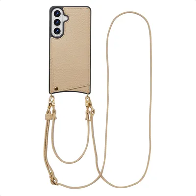 Produktbild von Selencia Nova HandyHülle mit Kordel und Kartenhalter Samsung Galaxy S26 Plus - Beige
