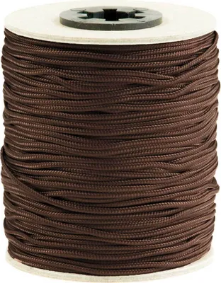 100m Schmuckschnur Polyesterschnur 1,5 mm schokobraun
