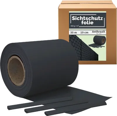 Sichtschutzfolie Anthrazit 35m