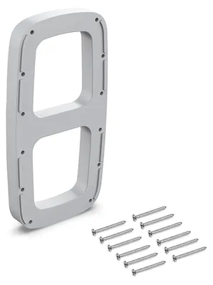 Image de Emuca Entretoise latérale pour portemanteau Sling, gris métallisé, plastique