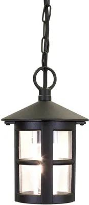 Produktbild von Elstead Hereford Außen-Hängeleuchte E27 26cm Schwarz IP43