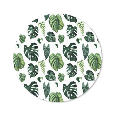 Produktbild von MuchoWow® Mauspad Mousepad Blätter - Tropisch - Grün 30x30 cm - Mousepads - Maus Mat - Pad - Mausunterlage - Tischunterlage - Schreibtischmatten