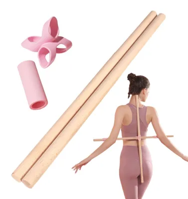 Produktbild von Set mit 2 Trainingsstäben für Übungen und Dehnübungen