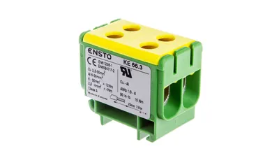 Obrázek produktu pro Rozvodná svorka žlutá/zelená Al/Cu 6-50mm2 KE-66.3
