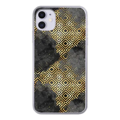 Produktbild von MuchoWow® Handyhülle Schutzhülle Hülle für iPhone 11 Gold - Marmor - Muster Silikon Softcase Handy Hülle - Handytasche