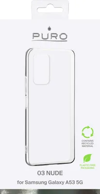 Obrázek produktu pro PURO 0.3 Nude - Ekologické pouzdro pro Samsung Galaxy A53 5G (transparentní)
