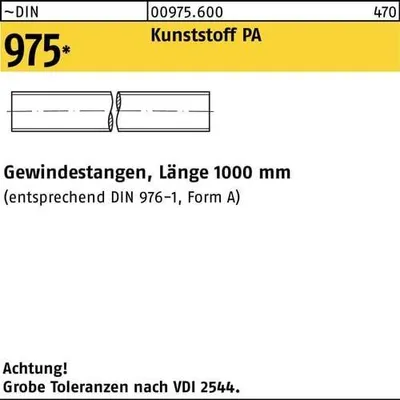 Produktbild von Gewindestange DIN 975 M 8 x 1000mm Polyamid
