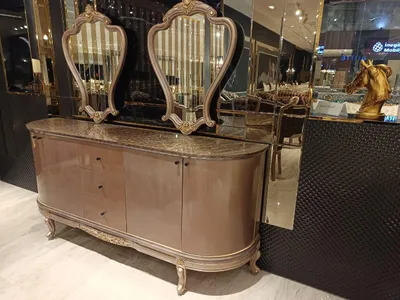 Zdjęcie produktu dla Kredens z lustrem Komoda do jadalni Komoda drewniana Komoda drewniana Nowa Natychmiast
