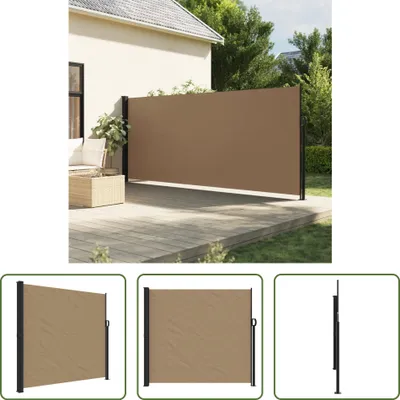 Image de Store latéral extensible The Living Store, couleur taupe, 180 x 300 cm