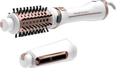Zdjęcie produktu dla Rowenta Brush Activ Ultimate Care CF9720, Szczotka z gorącym powietrzem, Ciepły, Przyciski, Suwak, Suche/Mokre włosy, 80 °C, Miedziany, Biały