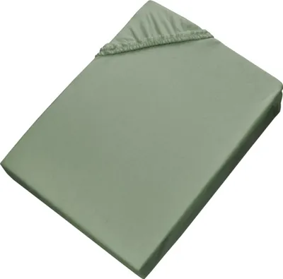 Produktbild von SCHÖNER WOHNEN-Kollektion Spannbettlaken BASIC Salbei 150 x 200 cm