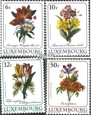 Produktbild von Briefmarken Luxemburg 1988 Mi 1190-1193 (kompl.Ausg.) postfrisch Blumengemälde
