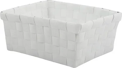 Produktbild von MSV Aufbewahrungskörbchen Aufbewahrungskorb Aufbewahrungsbox Organizer Badkorb 19x14x8 cm - Weiß