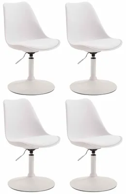 Produktbild von 4er Set Esszimmerstühle Maverick W Kunststoff weiß