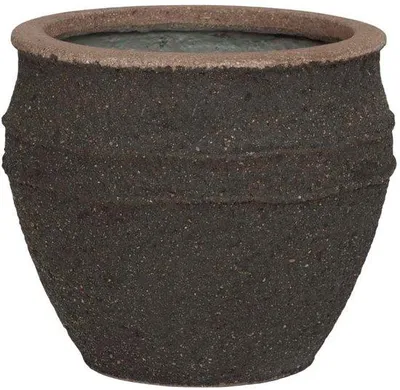 Productafbeelding van Potten van keramiek - Bloempot - Bruin - Diameter 28,5 cm, hoogte 33 cm - Opening 22 cm