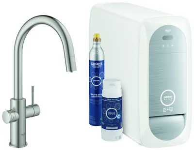 Produktbild von GROHE 31541DC0, Ziehen, Edelstahl, Hebelgriffe, Einzelbild, Typ C, Keramik