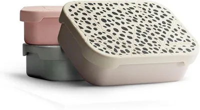 Imagen del producto de Lonchera de acero inoxidable de 1200 ml con separador flexible y tapa de silicona