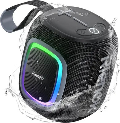 Produktbild von Klein mit Licht FM Radio Bluetooth 5.3 Musikbox Kabellos Bass Box mit 15 Stunden Spielzeit Stereo Tragbar Wasserdicht TF Karte USB Stick