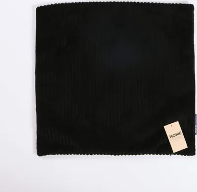 Produktbild von HOME DELUXE Cord Kissenbezug LILO mit Kissenfüllung - Schwarz I Kissenhülle Kissenüberzug Bezug für Kissen