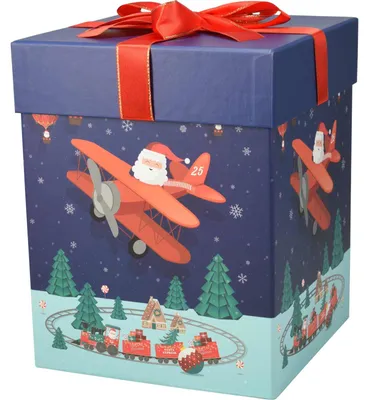 Image de Deux boîtes-cadeaux Saint-Nicolas, 26 et 23 cm