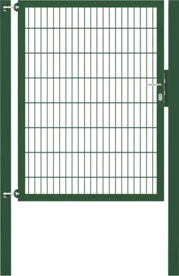 Produktbild von Alberts Einzeltor Flexo Plus mit Zubehör, zum Einbetonieren, grün, Breite 125 cm, Höhe 160 cm, Pfostenstärke 100 x 100 mm