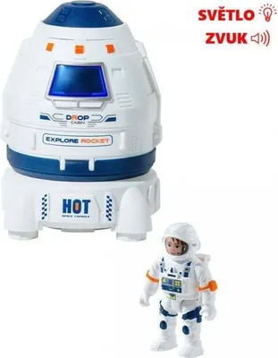 Obrázek produktu pro Vesmírná raketa s figurkou astronauta se světlem a zvukem.