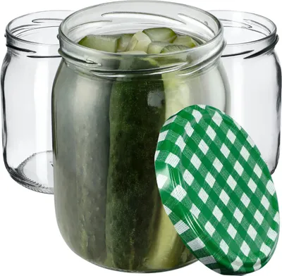 Barattoli Per Conserve Da 580 Ml Con Tappo A Vite - 24 Pezzi, Vetro, Per Marmellate E Miele