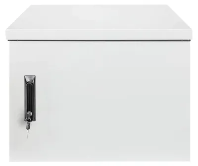 Produktbild von Intellinet 716093, Wandmontiertes Regal, 9U, 100 kg, Sperrschloss, Verbessertes Kabelmanagement, 36 kg