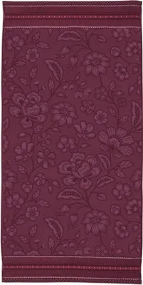 Produktbild von Pip Studio Duschtuch Jasmin Jacquard Farbe Dark Pink Größe 70x140