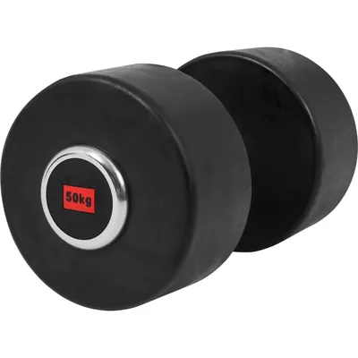 Produktbild von GORILLA SPORTS® Kurzhanteln - Einzeln, 50 kg, aus Gusseisen, Gummiert, Griff gerändelt, rutschfest - Rundhanteln, Kurzhantelset, Hantel Set, Gewichte, Dumbbells