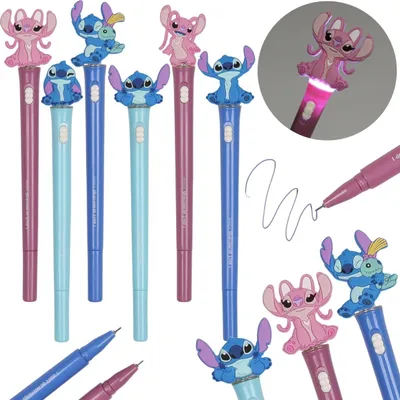 Obrázek produktu pro DISNEY Stitch SVÍTÍCÍ gelové pero, modrý inkoust, školní, pero s obrázkem