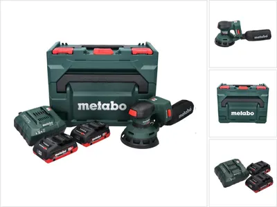 Image de Metabo SXA 18 LTX 125 BL Ponceuse excentrique sans fil 18 V 125 mm Brushless + 2x batterie 4,0 Ah + chargeur + metaBOX
