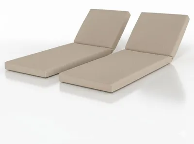 Immagine prodotto di Beautissu Set di 2 coperture per sedie a sdraio impermeabili QD-RL, 190x60 cm, beige