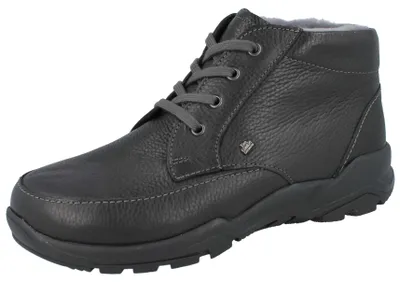 Produktbild von FINN COMFORT Aibling Herren Winterstiefel schwarz Hillcrest Glattleder Lammfellfutter - Größe: UK 10