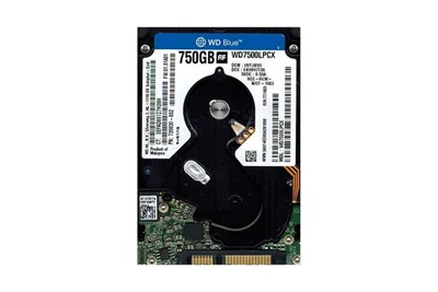 Obrázok produktu pre WD Blue 750 GB interný pevný disk 2,5' SATA 6 Gb/s 5400 otáčok za minútu 16 MB vyrovnávacej pamäte WD7500LPCX