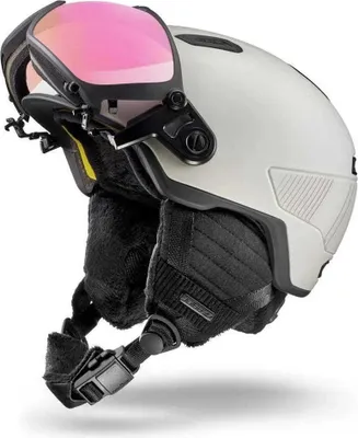 Produktbild von Julbo Globe Evo Mips Helm Mit Visier Schwarz 54-58 cm / Flash Rose/Reactiv CAT1-3 Schwarz 54-58 cm